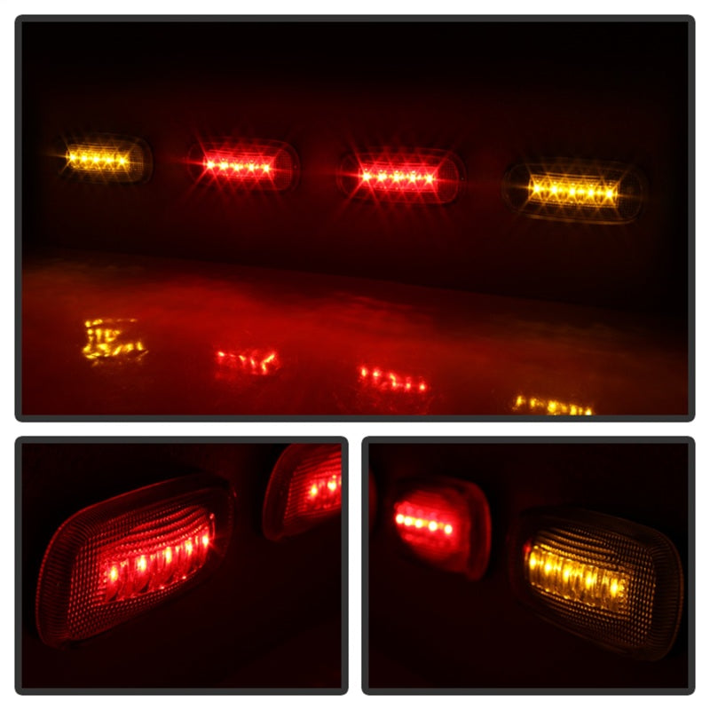 Xtune Dodge Ram 03-09 (2 Rd/2 Am) LED Fender Lights 4pcs Clear ACC-LED-DR03-FL-C