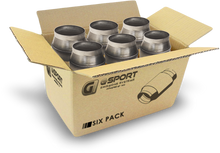 Load image into Gallery viewer, GESI G-Sport 6PK 300 CPSI EPA Compliant 2.5in Inlet/Outlet GEN1 High Output Cat Conv Assembly