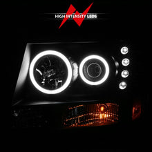 Load image into Gallery viewer, ANZO 2007-2013 Chevrolet Avalanche Projector Headlights w/ Halo Black (CCFL)