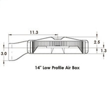 Load image into Gallery viewer, Spectre Low Profile Air Box 14in. OD x 5-13/32in. H / 135 Degree Inlet - Chrome