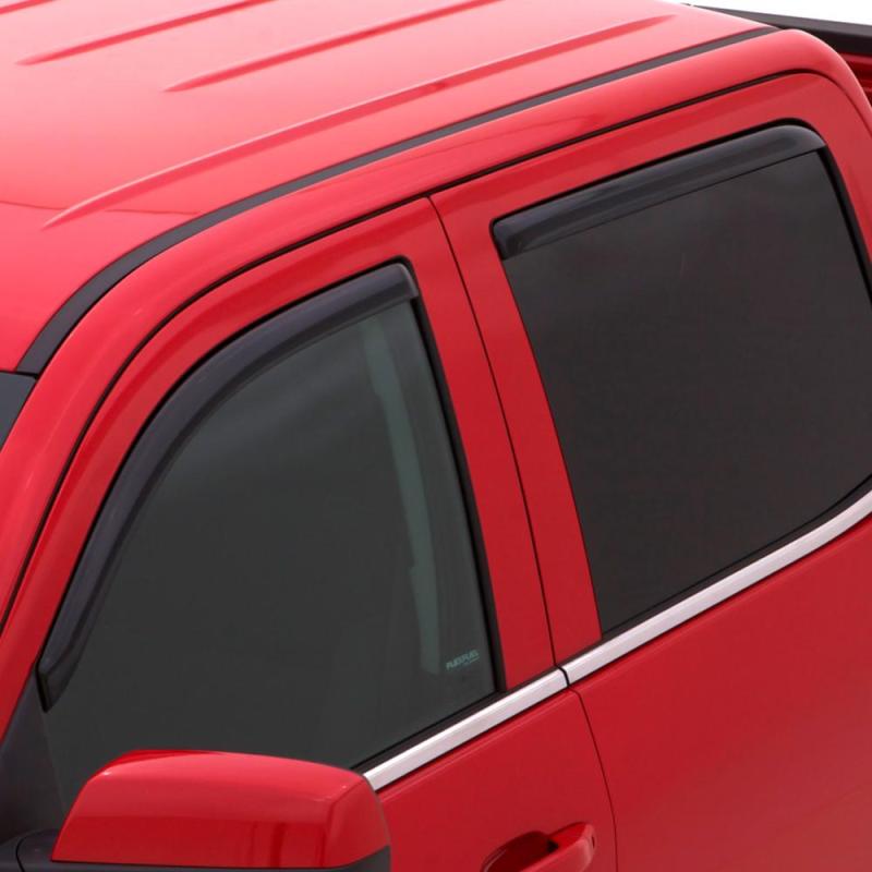 AVS 13-16 Dodge Dart Ventvisor In-Channel Front & Rear Window Deflectors 4pc - Smoke