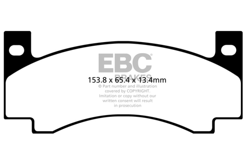 EBC 71-72 Amc Ambassador 4.2 Greenstuff Front Brake Pads