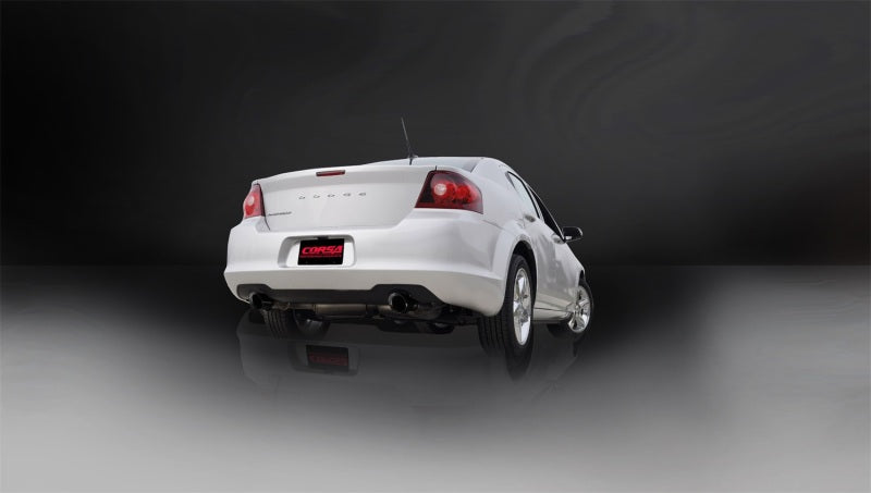 Corsa 11-13 Chrysler 200/Dodge Avenger V6 Black Sport Cat-Back Exhaust