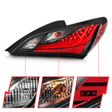 Load image into Gallery viewer, ANZO 10-13 Hyundai Genesis 2DR LED Taillights Smoke