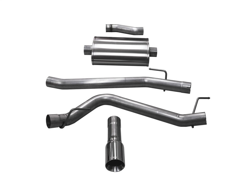 Corsa 2020 Jeep Gladiator JT 3.6L, Single Side Exit Cat-Back Exhaust w/ Single 4in Polished Tip