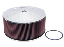 Load image into Gallery viewer, K&amp;N Round - Red - Size 14in - 5.125in Neck Flange Custom Air Cleaner Assembly