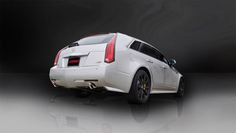 Corsa 11-13 Cadillac CTS Wagon V 6.2L V8 Polished Sport Axle-Back Exhaust