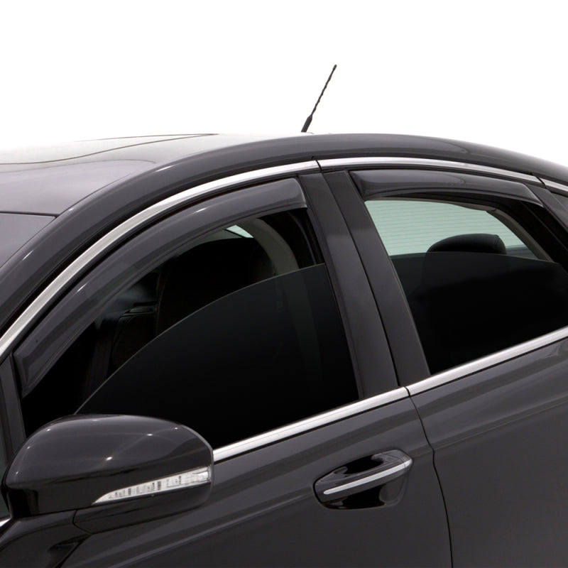 AVS 16-18 Mazda 2 Ventvisor In-Channel Front & Rear Window Deflectors 4pc - Smoke