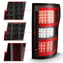 Load image into Gallery viewer, ANZO 2018-2019 Ford F-150 LED Taillight Smoke (Red Light Bar) (w/ Sequential)