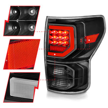 Load image into Gallery viewer, Anzo 07-11 Toyota Tundra Full LED Tailights Black Housing Clear Lens G2 (w/C Light Bars)
