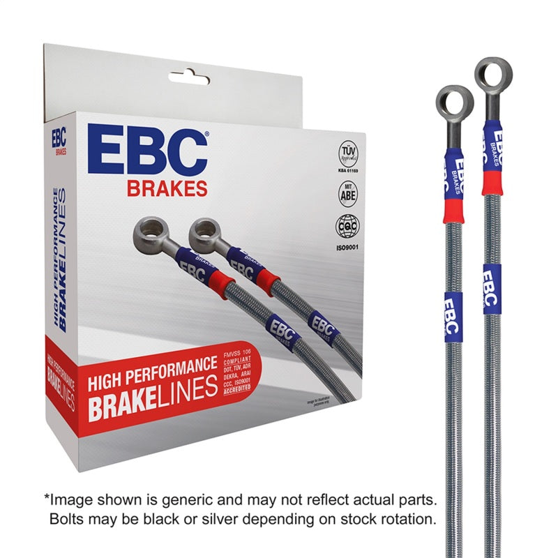 EBC 2010 Ford F150 4.6L 2WD (6 Lug w/2in Ext) Stainless Steel Brake Line Kit