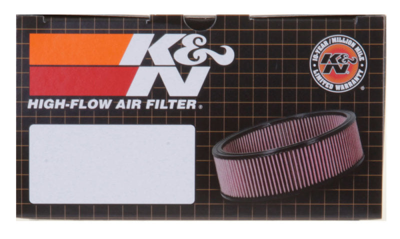 K&N Round Air Filter Assembly 3-1/16in Flange / 5-3/8in OD / 3in Height / 1in VS