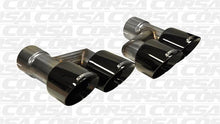 Load image into Gallery viewer, Corsa 15-16 Ford Mustang GT 5.0 Black Quad Tips Kit