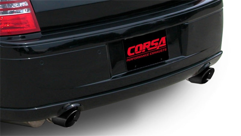 Corsa 05-10 Dodge Charger SRT-8 6.1L V8 Black Xtreme Cat-Back Exhaust