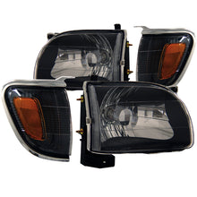 Load image into Gallery viewer, ANZO 2001-2004 Toyota Tacoma Crystal Headlights Black