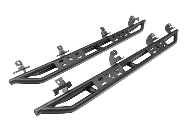 Rampage 20-22 Jeep Gladiator SRS Sidebar Rock Crawler Steps - Black