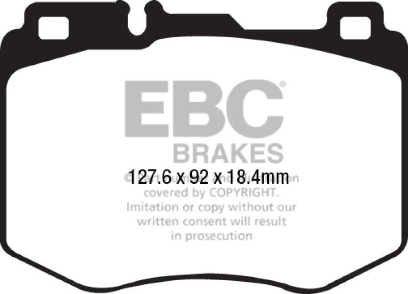 EBC 15-16 Mercedes-Benz C400 (W205) 3.0 Twin Turbo 4-Matic Greenstuff Front Brake Pads