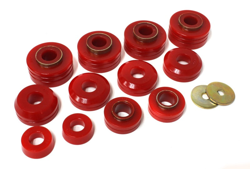 Energy Suspension Fd 4Wd Body Mounts - Red