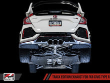 Load image into Gallery viewer, AWE Tuning 2017+ Honda Civic Type R Track Edition Exhaust w/Front Pipe &amp; Triple Diamond Black Tips