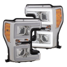 Load image into Gallery viewer, ANZO LED Headlights 17-18 Ford F-250 Super Duty Plank-Style L.E.D. Headlight Chrome (Pair)