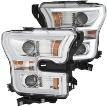 Load image into Gallery viewer, ANZO 2015-2017 Ford F-150 Projector Headlights w/ Plank Style Switchback Chrome w/ Amber