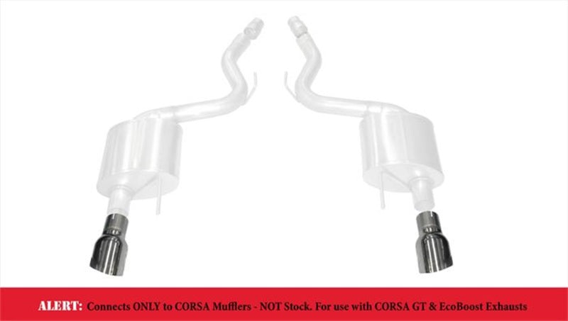 Corsa 15-17 Ford Mustang GT 3.0in Inlet / 4.5in Outlet Polished Tip Kit (For Corsa Exhaust Only)