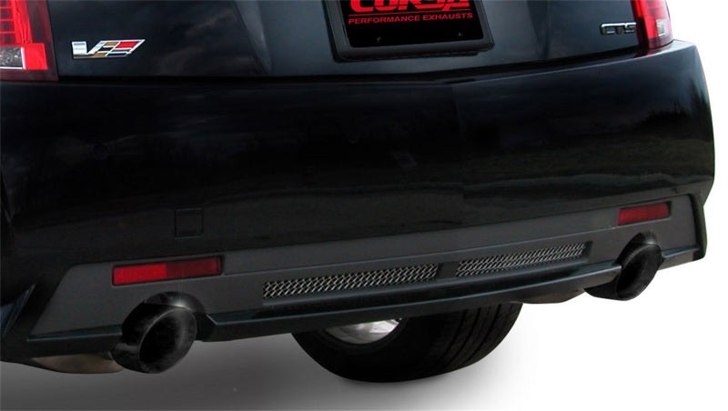 Corsa 09-13 Cadillac CTS Sedan V 6.2L V8 Black Touring Axle-Back Exhaust