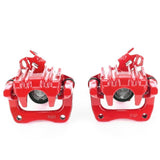 Power Stop 10-13 Audi A3 Rear Red Calipers w/Brackets - Pair