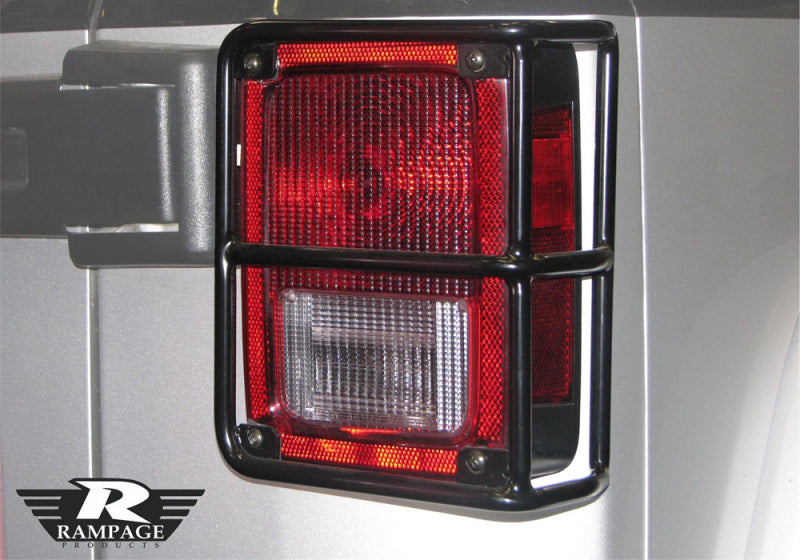 Rampage 2007-2018 Jeep Wrangler(JK) Taillight Guards - Black