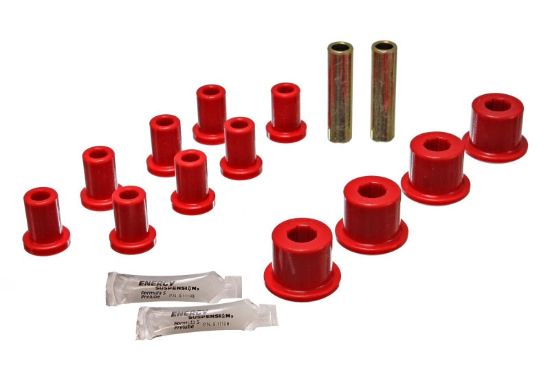 Energy Suspension Rear Spring And Shackle Bushng - Red