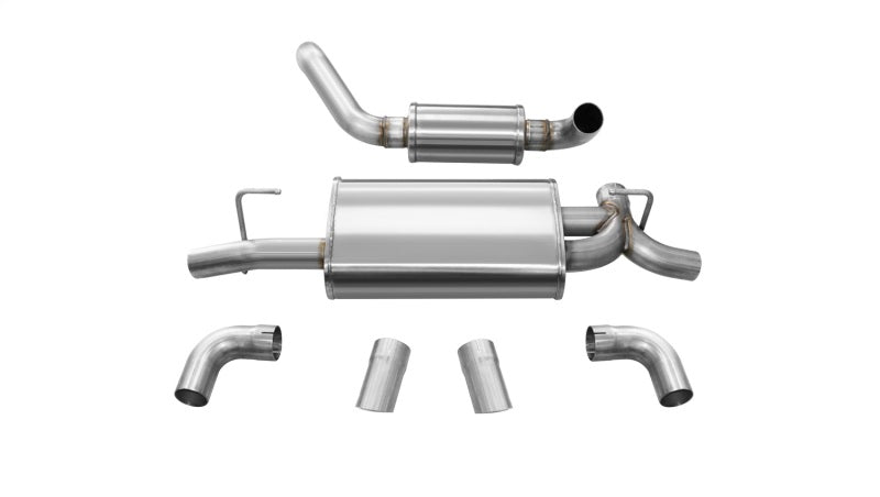 Corsa 18+ Jeep Wrangler JL 2.5in Dual Rear Turn Down Exit Touring Axle-Back Exhaust