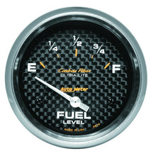 Load image into Gallery viewer, AP 65+ GM 2-5/8in Fuel Level Carbon Fiber Electric Gauge Pod